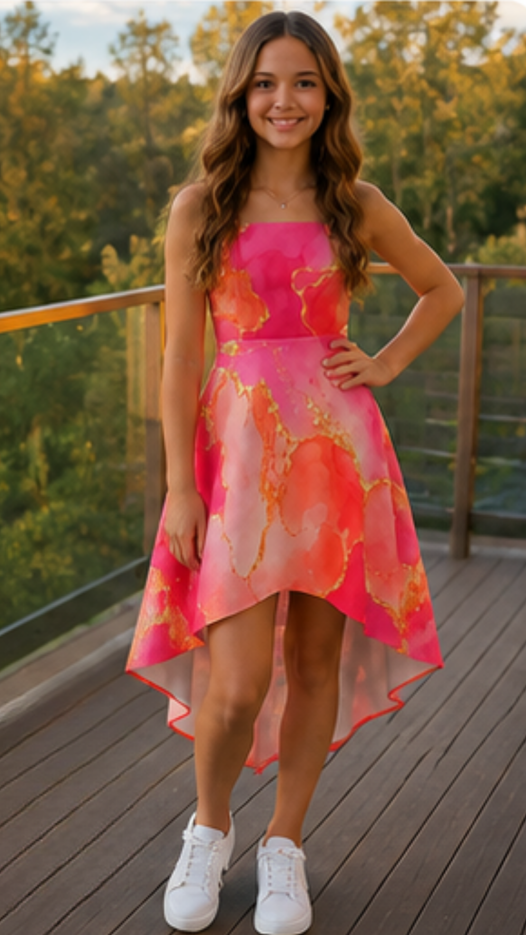 Poppy High Low Dress for Tween Girls | Sutton Sisters Australia