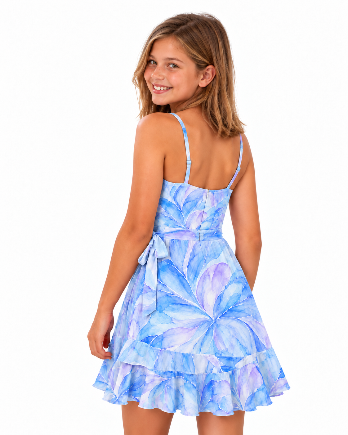 Chloe Ruffle Hem Party Dress for Tween Girls | Sutton Sisters Australia