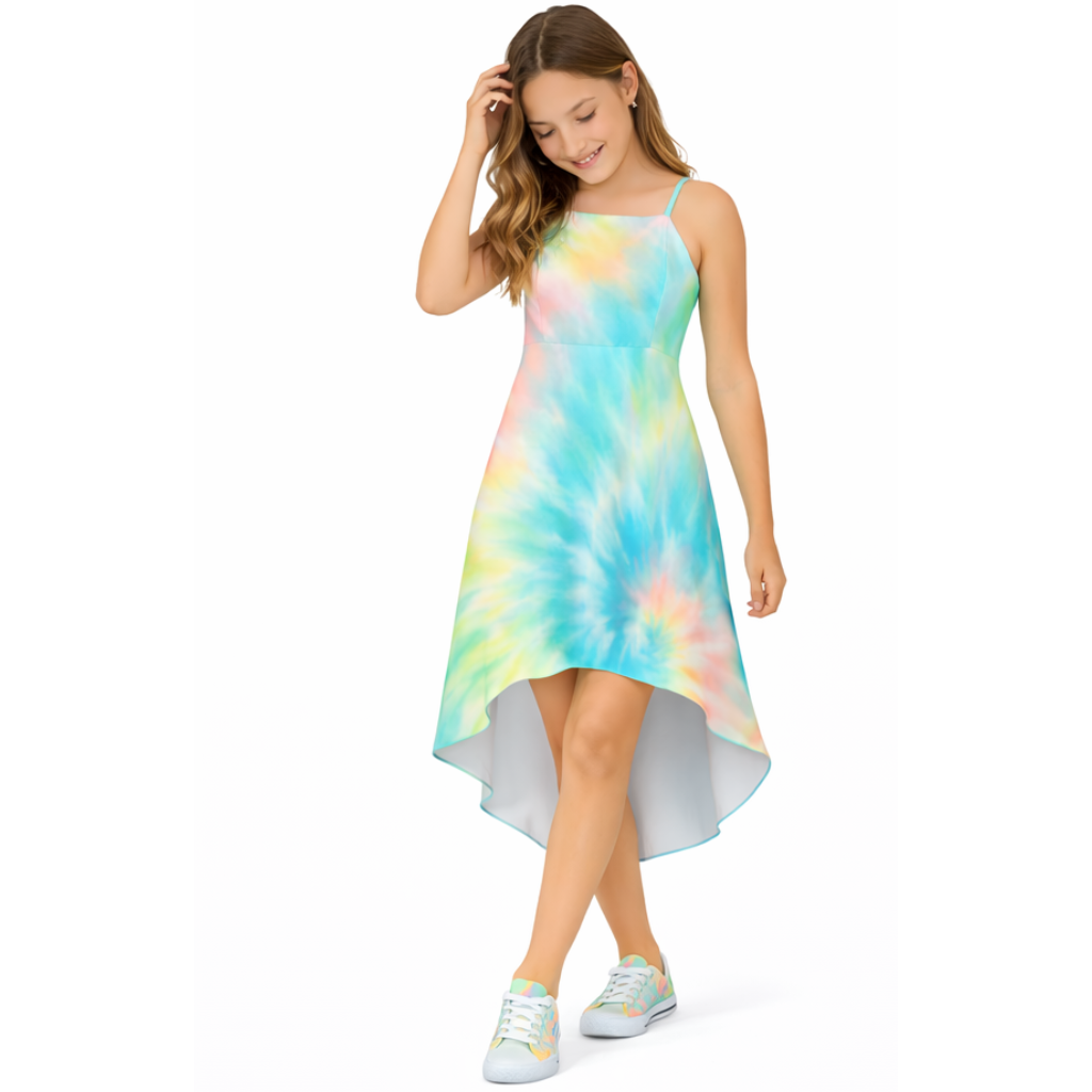 Coral High Low Tween Graduation Dress | Sutton Sisters Australia