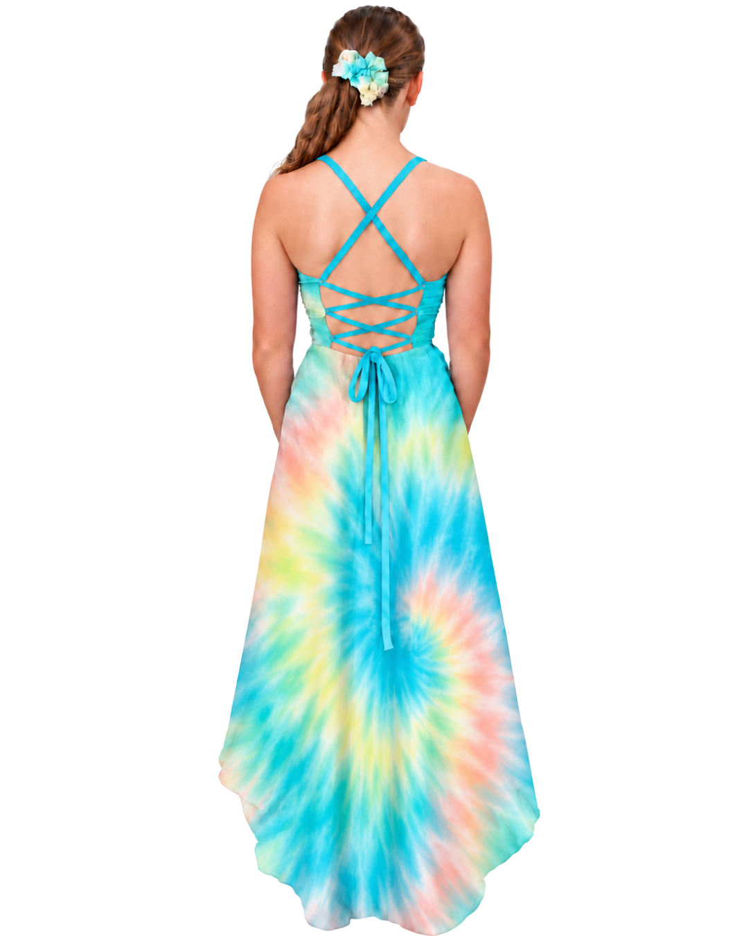 Coral High Low Graduation Dress for Tween Girls | Sutton Sisters Australia