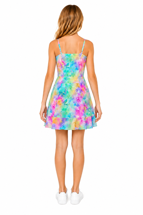 Hallie Ruffle Hem Party Dress for Tween Girls | Sutton Sisters Australia