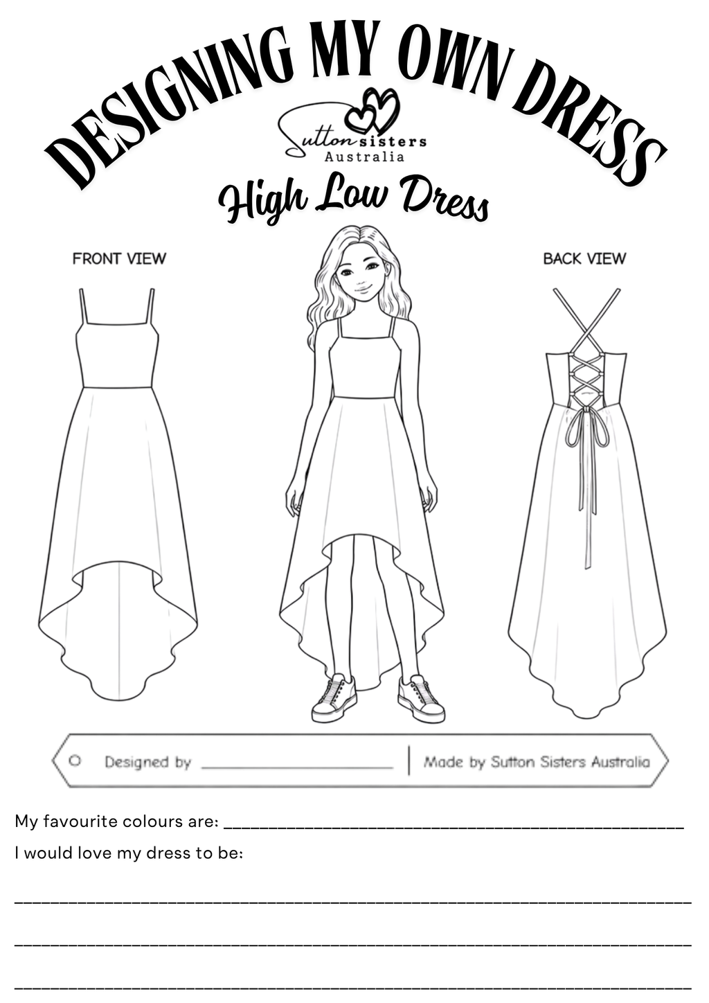 Design Your Own High Low Dress | Sutton Sisters Australia