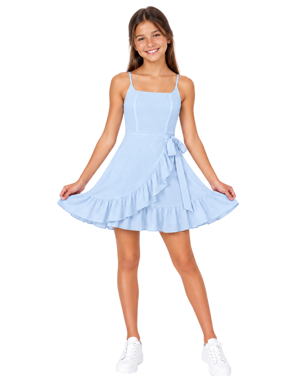Layla Ruffle Hem Party Dress for Tween Girls | Sutton Sisters Australia