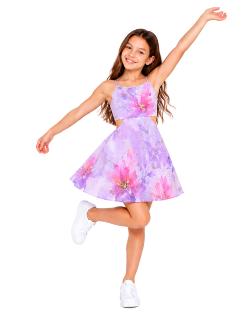 Mauve Two-Piece Effect Party Dress for Tween Girls | Sutton Sisters Australia