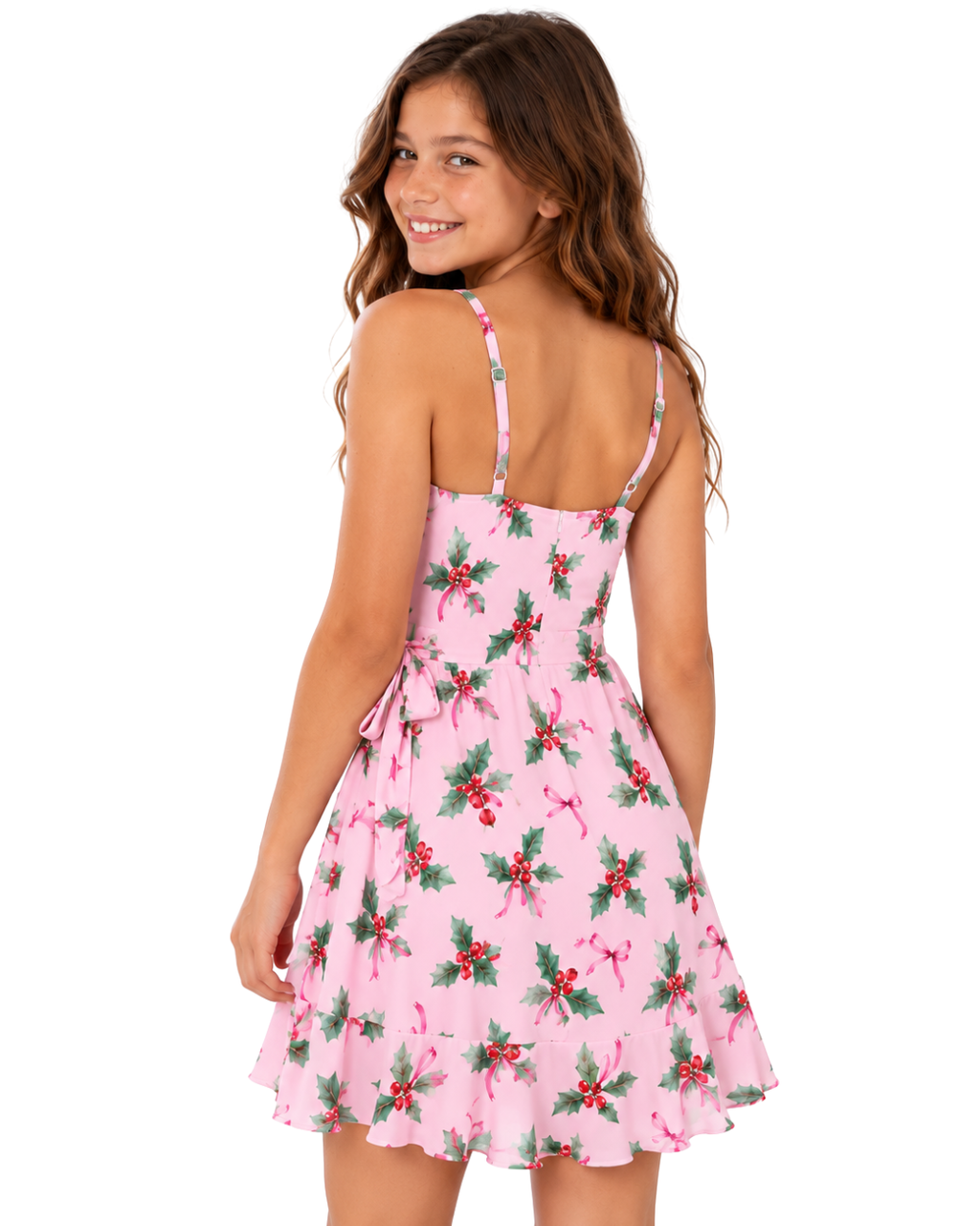 Noelle Christmas Ruffle Hem Dress for Tween Girls | Sutton Sisters Australia