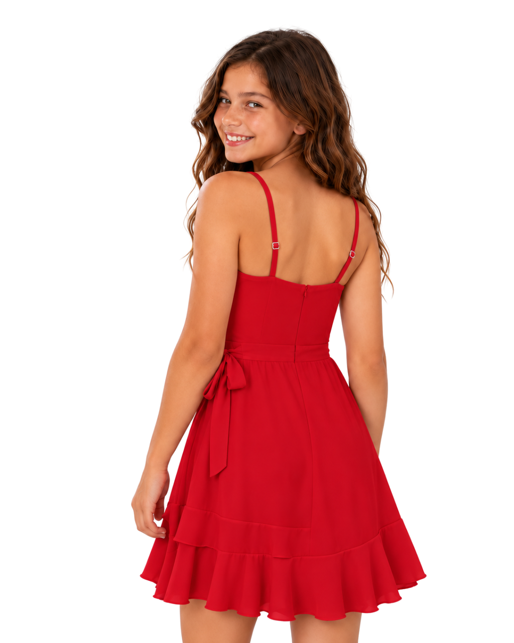 Scarlett Ruffle Hem Party Dress for Tween Girls | Sutton Sisters Australia