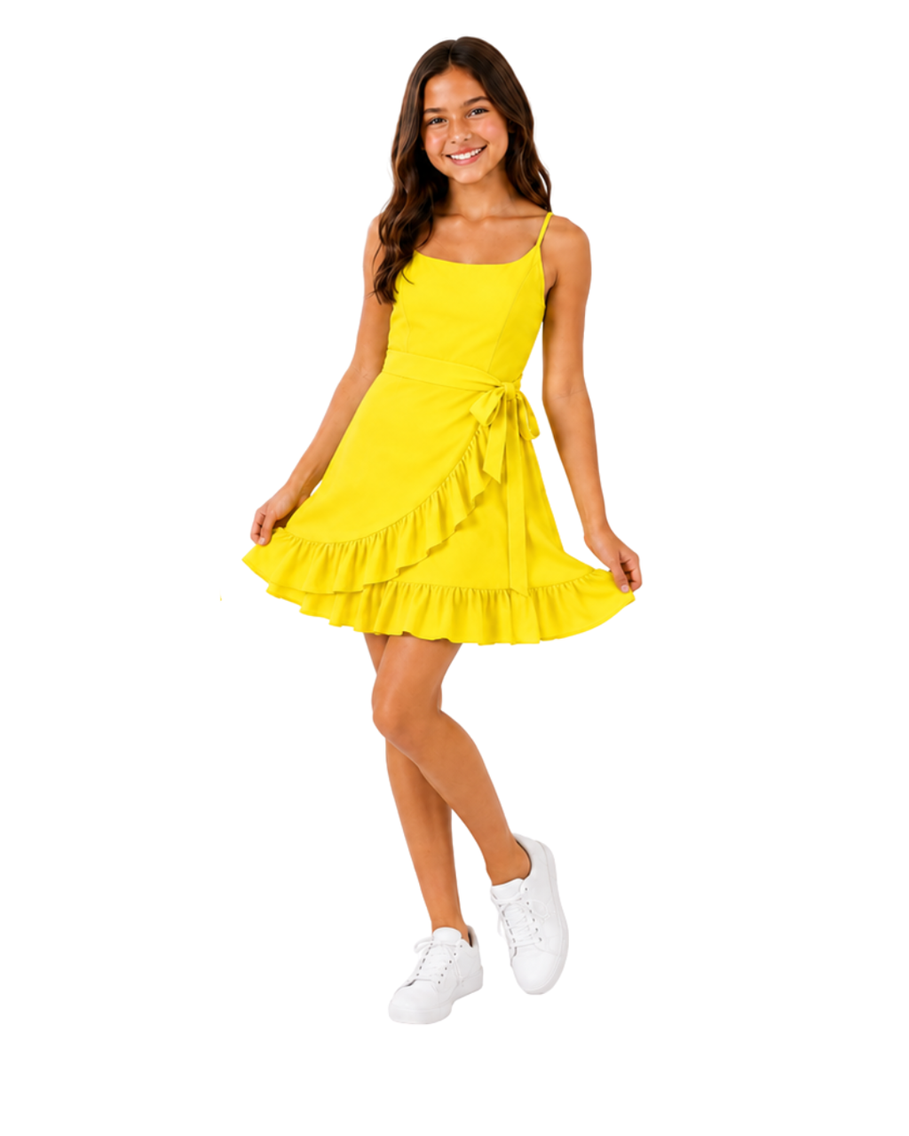 Sunny Ruffle Hem Party Dress for Tween Girls | Sutton Sisters Australia