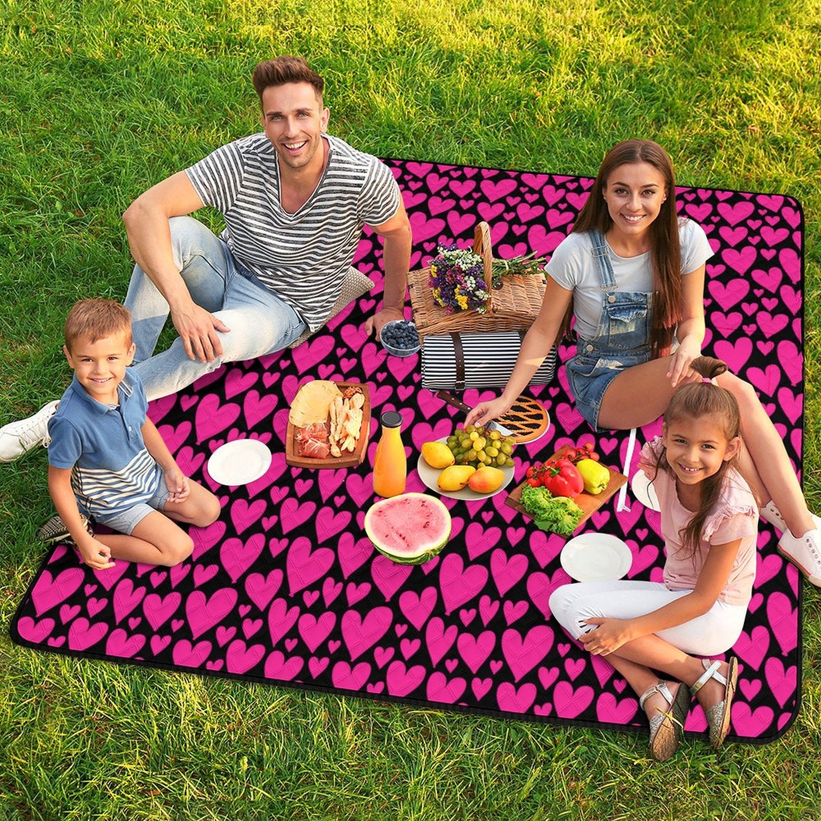 Our Love Story Massive 2M x 2M Zip Up Picnic Rug