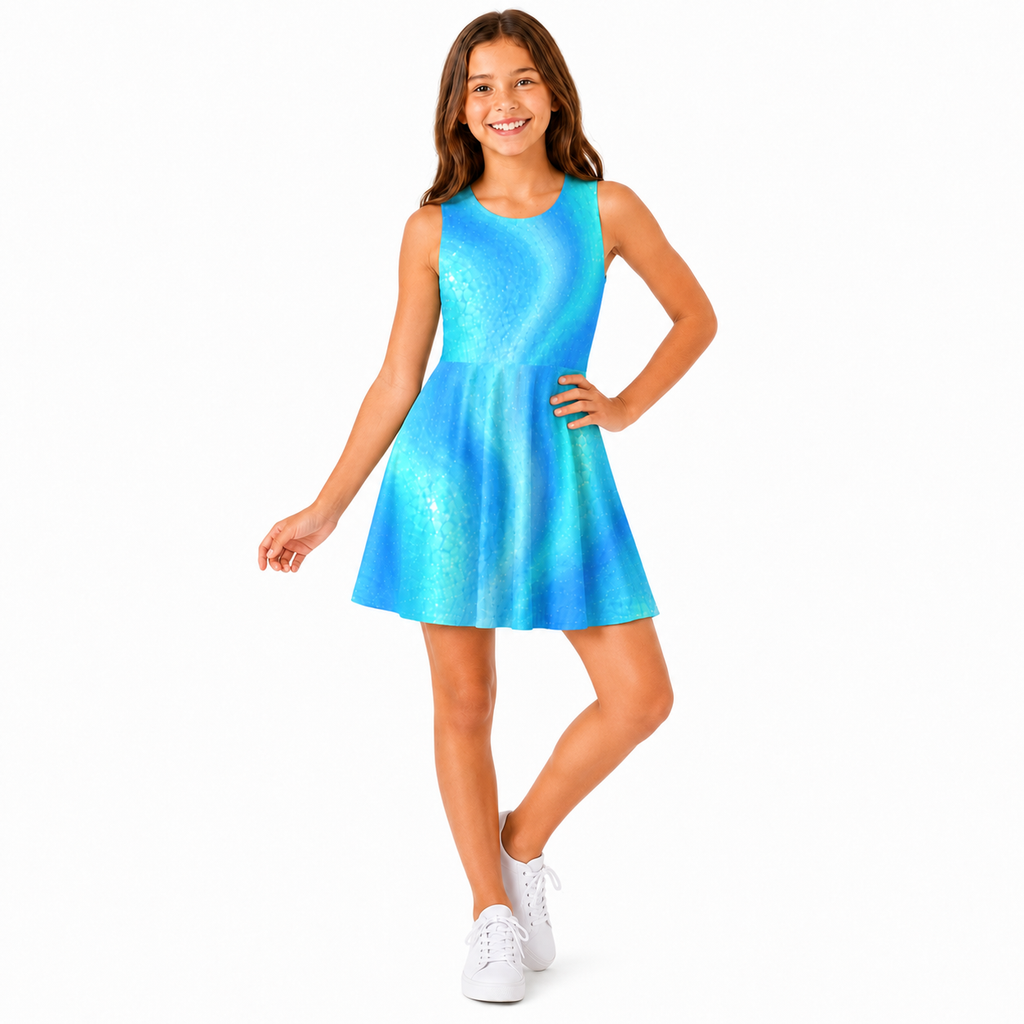 Blue Lagoon Skater Dress | Sutton Sisters Australia