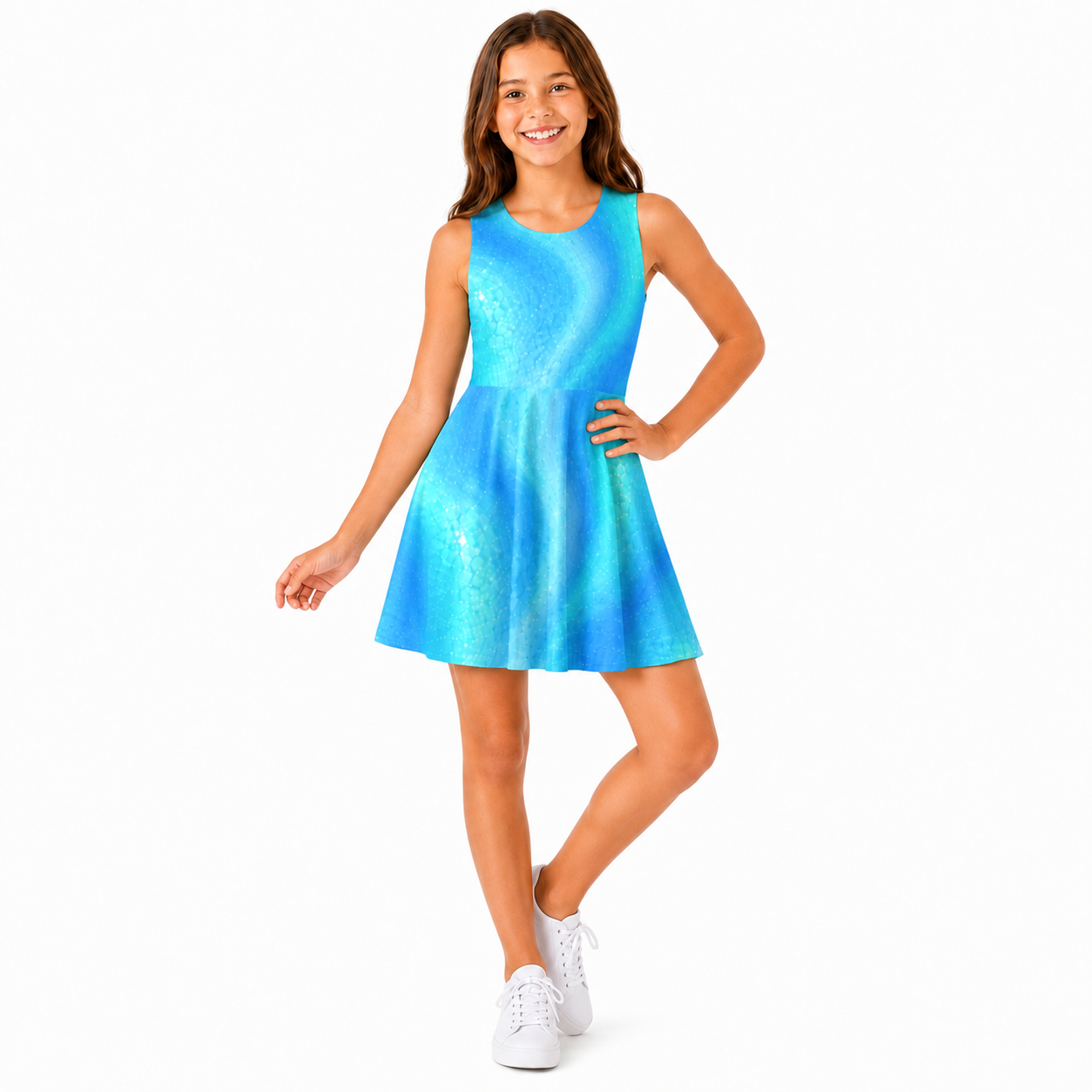 Blue Lagoon Skater Dress | Sutton Sisters Australia