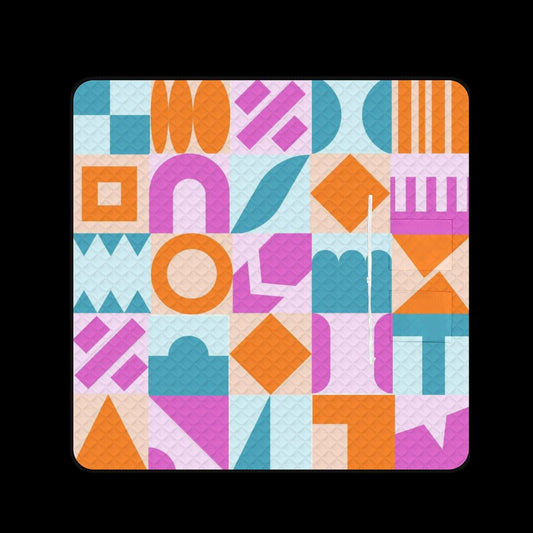 Geo Shapes Massive 2M x 2M Zip Up Picnic Rug