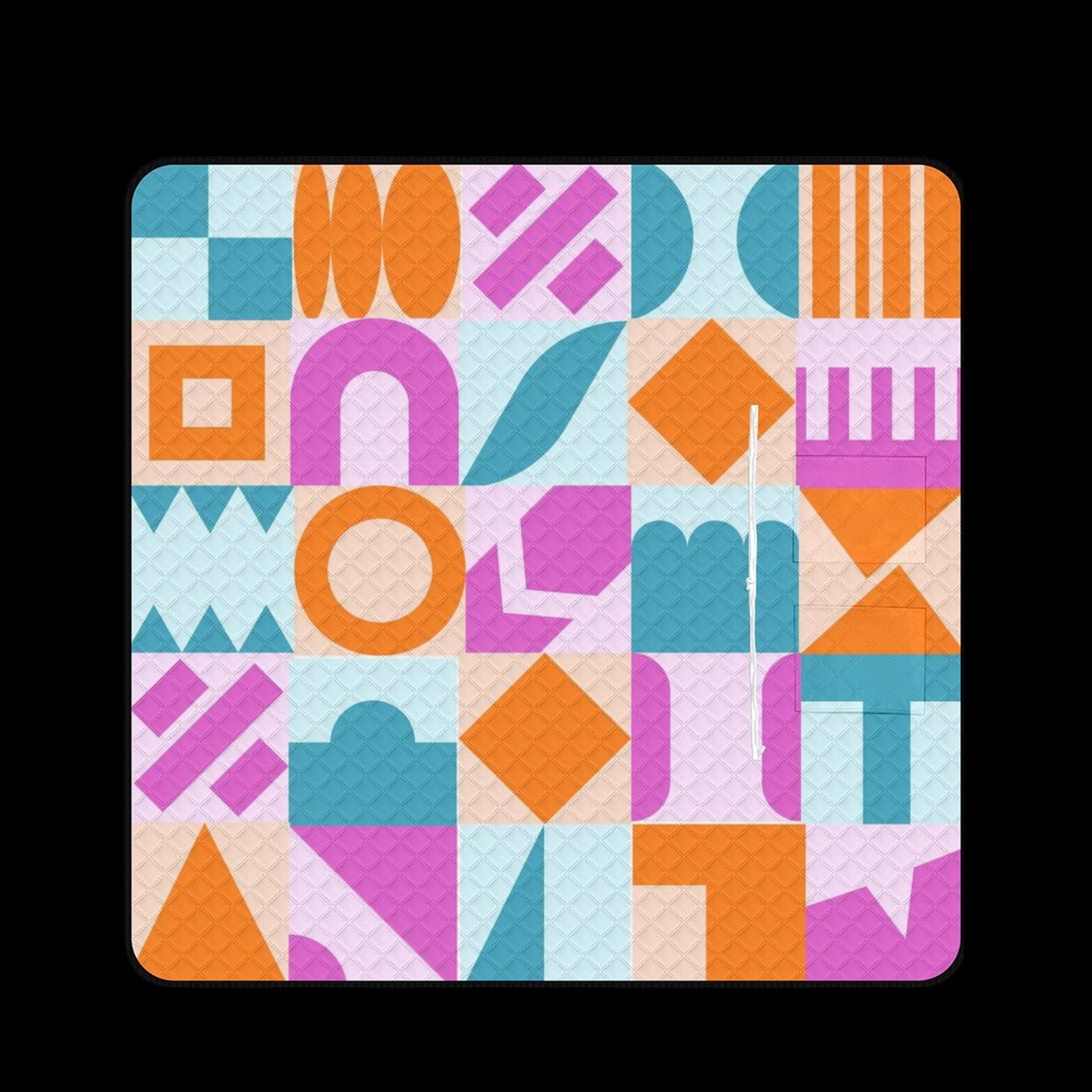 Geo Shapes Massive 2M x 2M Zip Up Picnic Rug