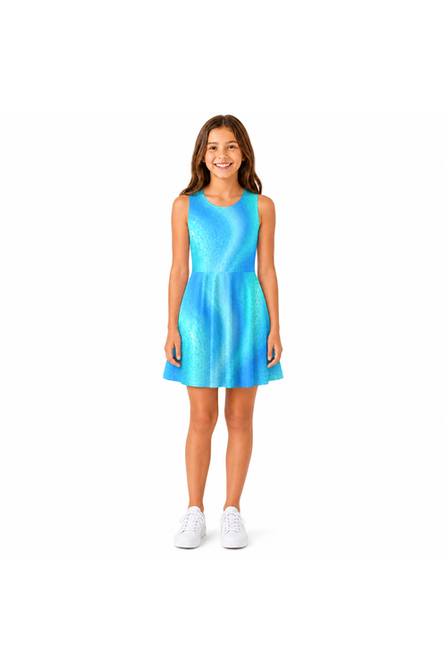 Blue Lagoon Skater Dress | Sutton Sisters Australia