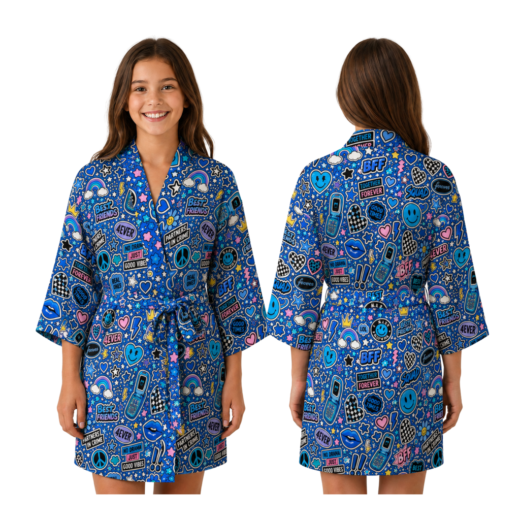 Blue Besties Robe | Sutton Sisters Australia