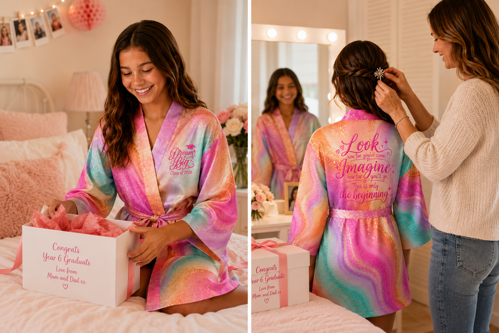 Dreamscape Year 6 Graduation Satin Robe – Class of 2026