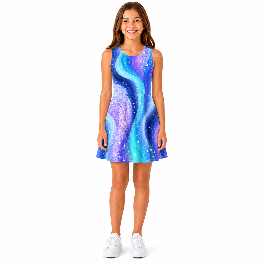 Galaxy Glow Skater Dress | Sutton Sisters Australia