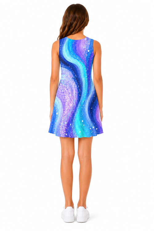 Galaxy Glow Skater Dress | Sutton Sisters Australia