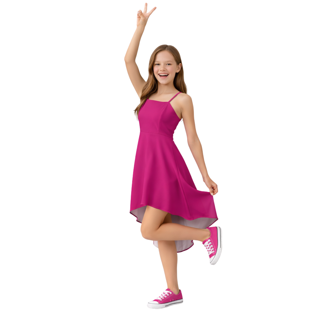 Maggie High Low Tween Graduation Dress | Sutton Sisters Australia
