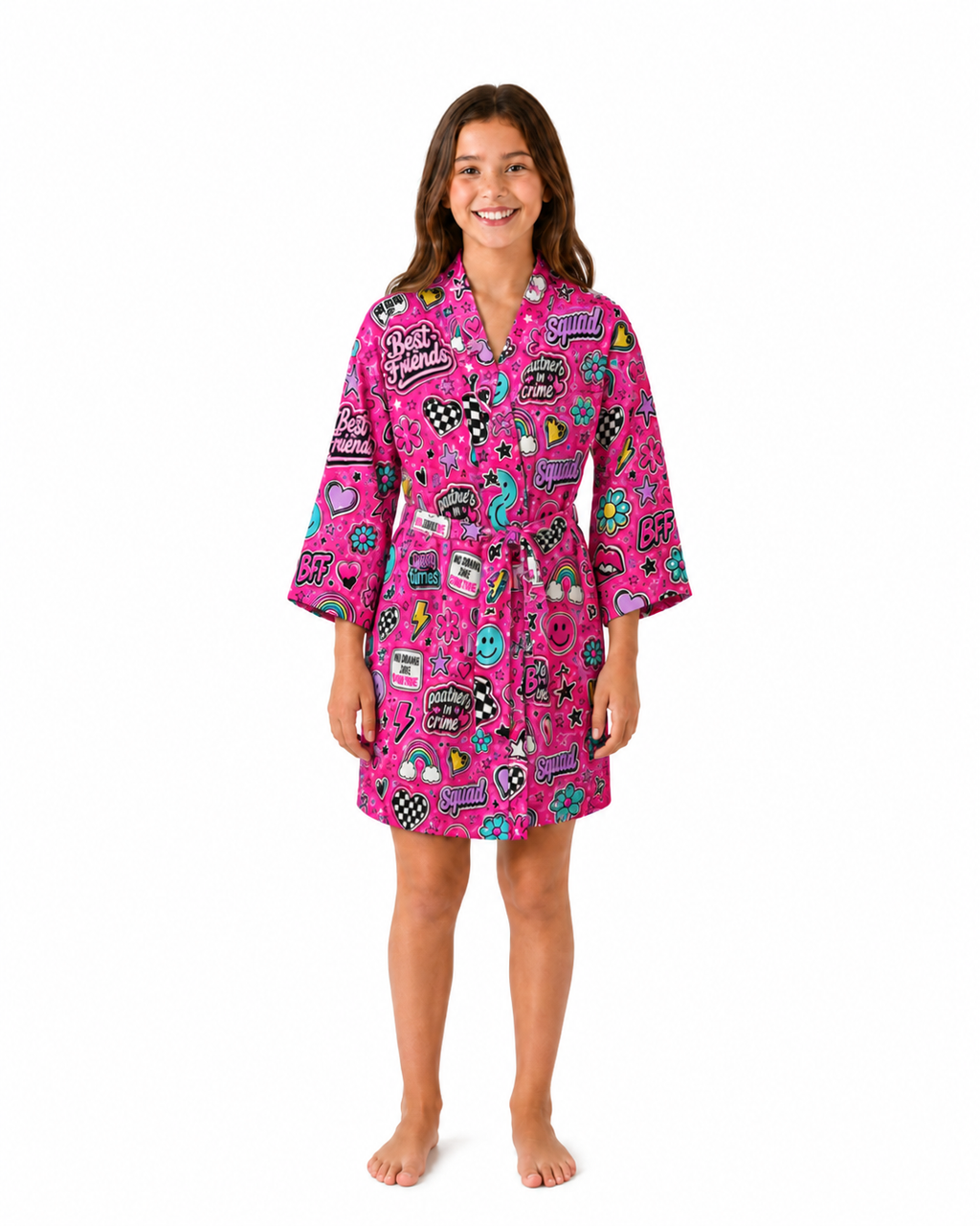 Hot Pink Besties Robe | Sutton Sisters Australia