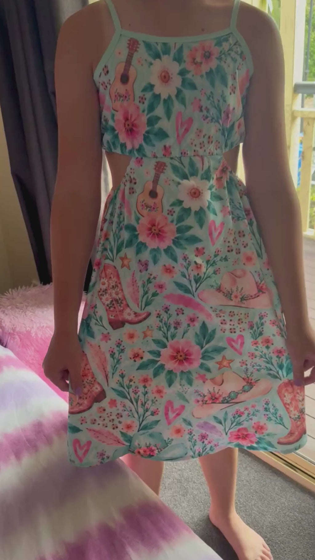 Savannah Country Boho Two Piece Effect Party Dress for Tween girls | Sutton Sisters Australia