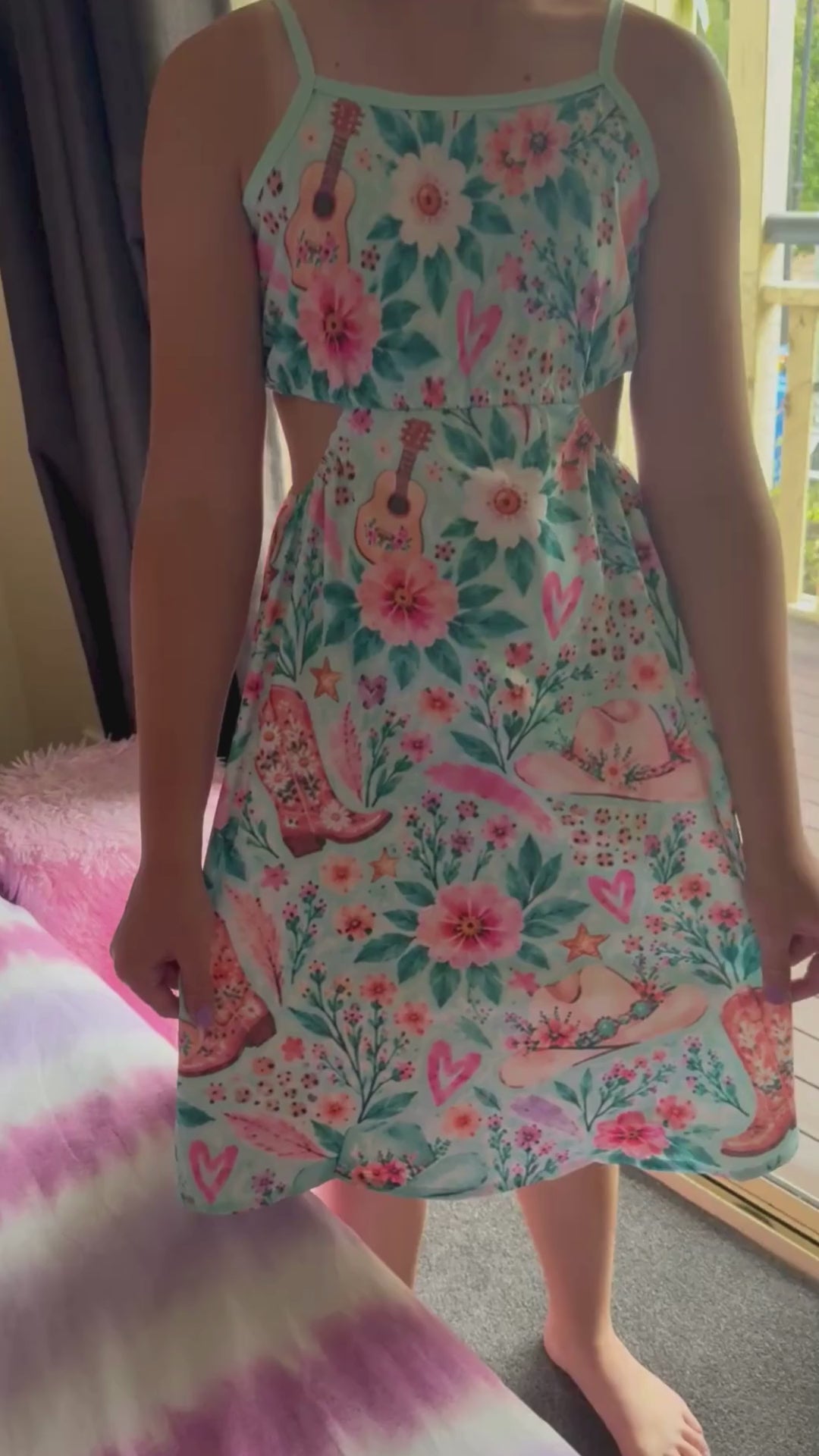 Savannah Country Boho Two Piece Effect Party Dress for Tween girls | Sutton Sisters Australia