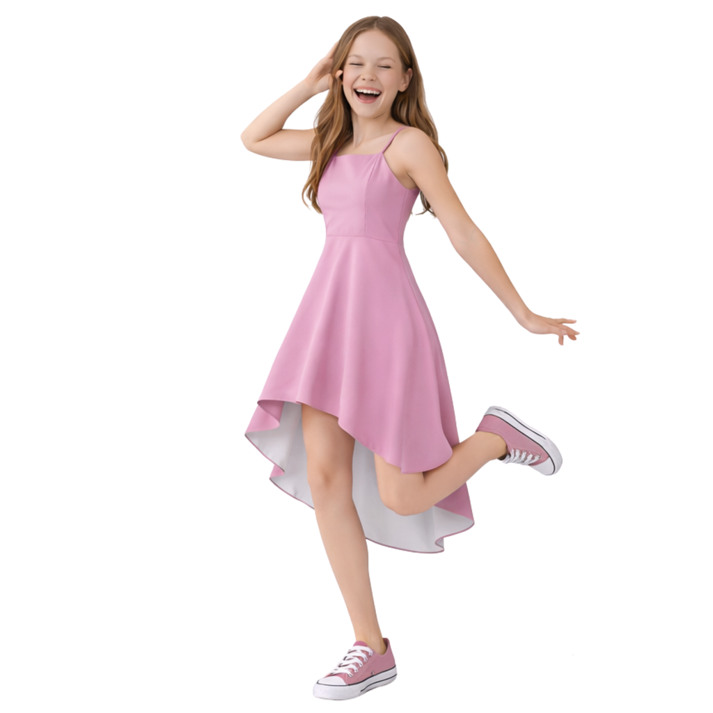 Sara High Low Tween Graduation Dress – Pink | Sutton Sisters Australia