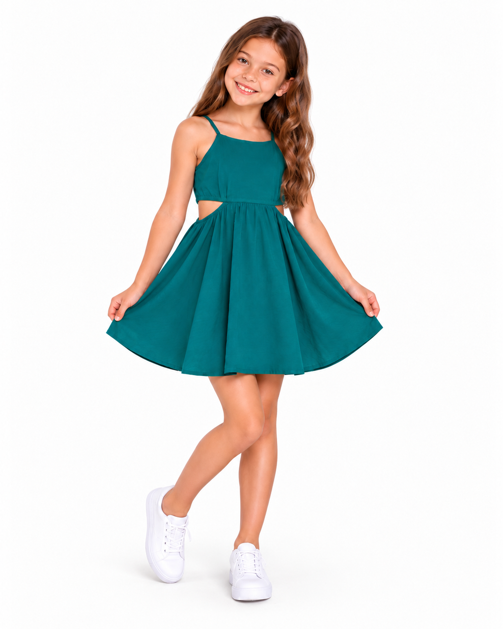 Tahlia Two-Piece Effect Party Dress 💚 for Tween Girls | Sutton Sisters Australia